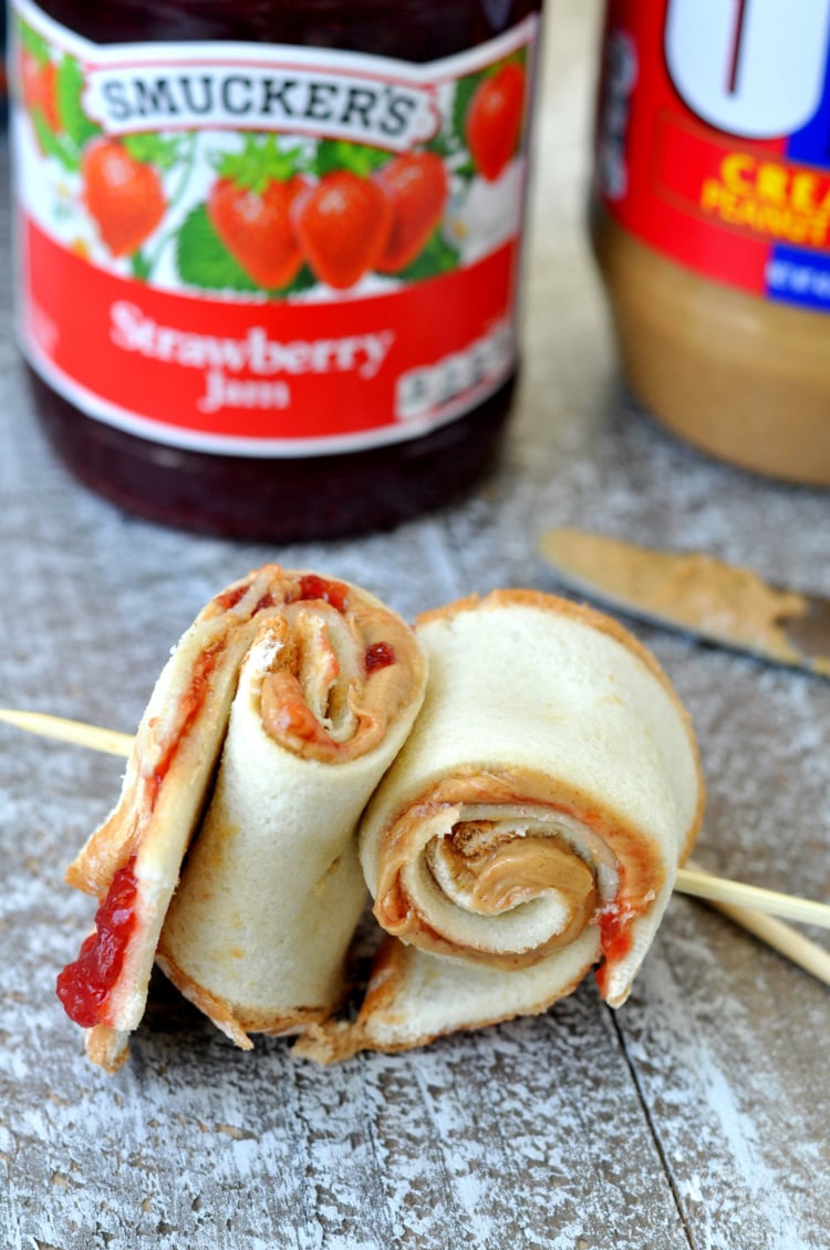 Strawberry PB&J Roll-Ups