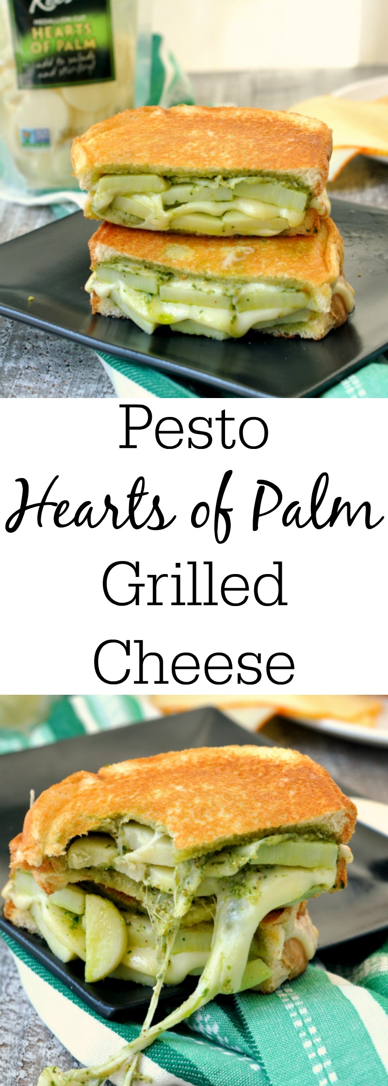 Pesto Hearts of Palm Grilled Cheese