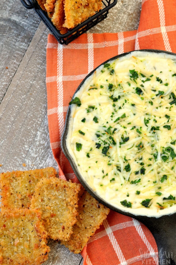 Crab Alfredo Lasagna Dip My Suburban Kitchen