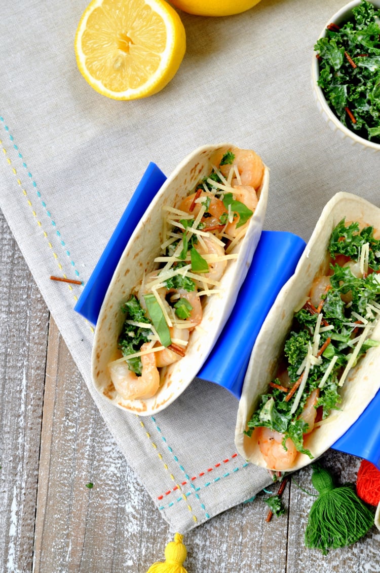 Shrimp Scampi Tacos