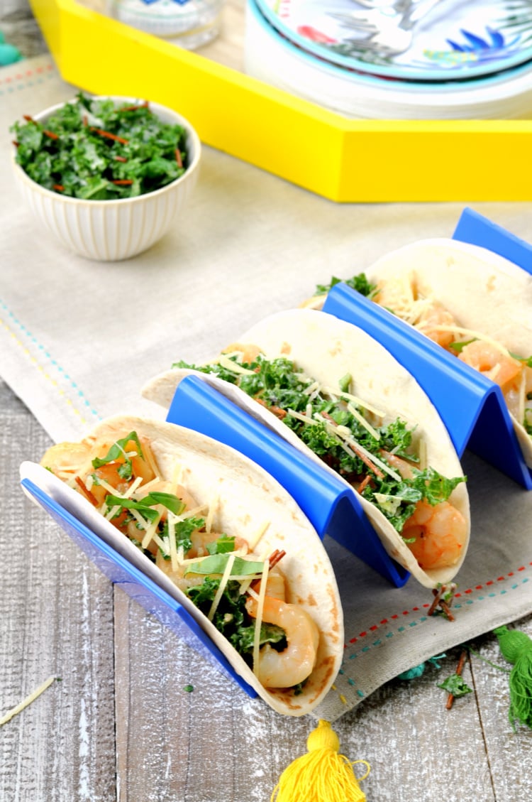 Shrimp Scampi Tacos
