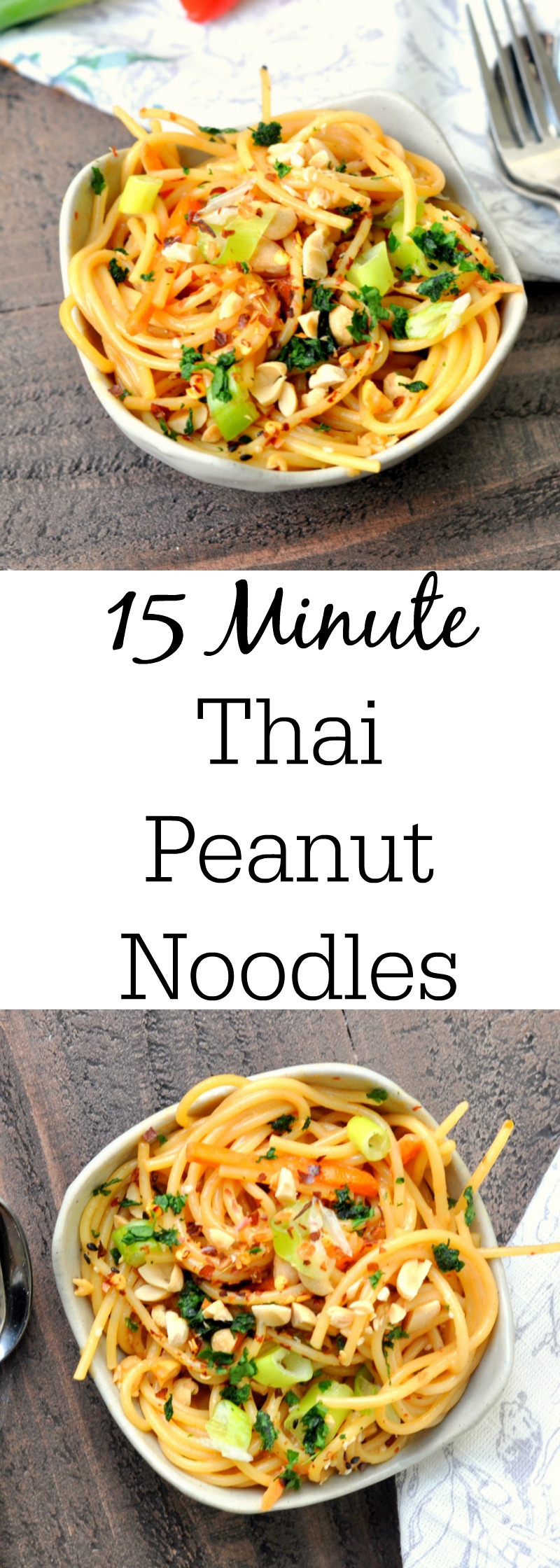 15 Minute Thai Peanut Noodles