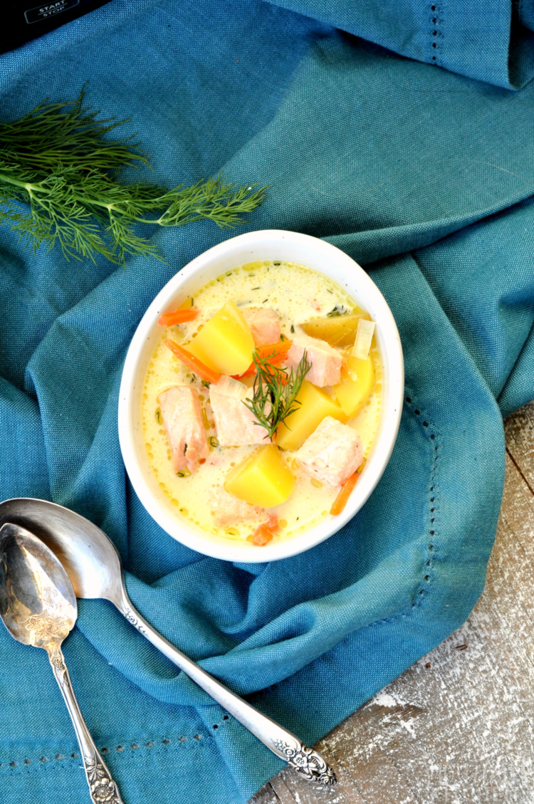 Crock-Pot Salmon Potato Soup