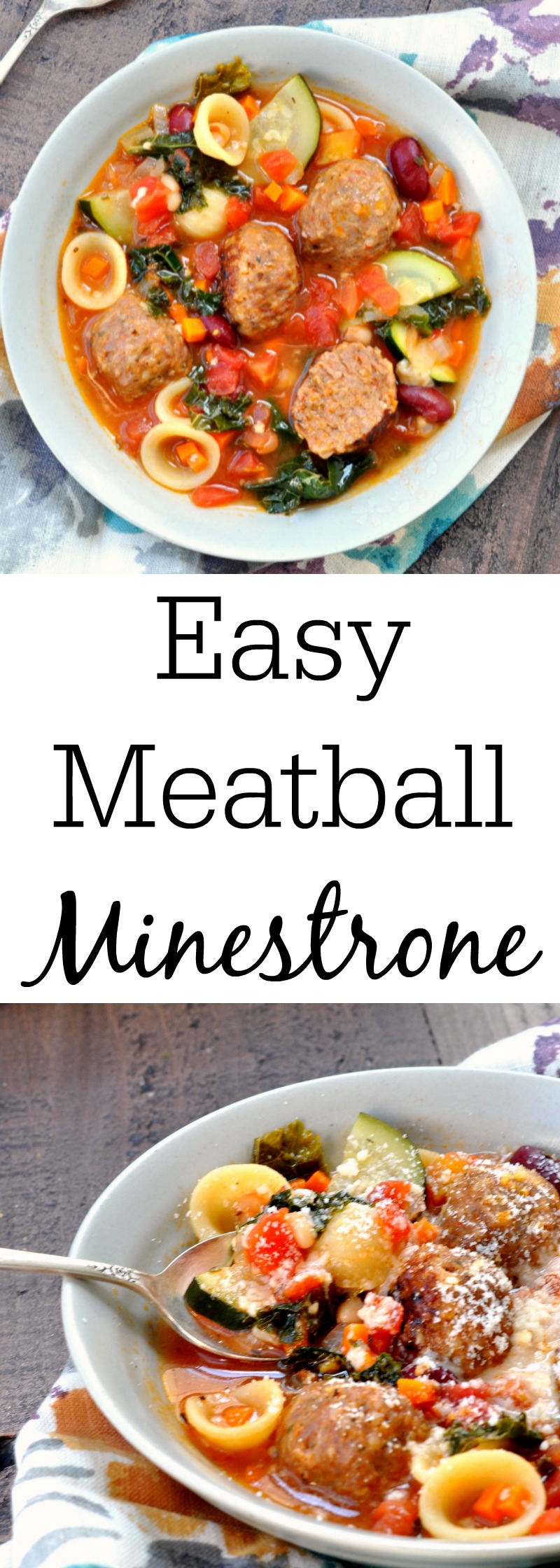 Easy Meatball Minestrone