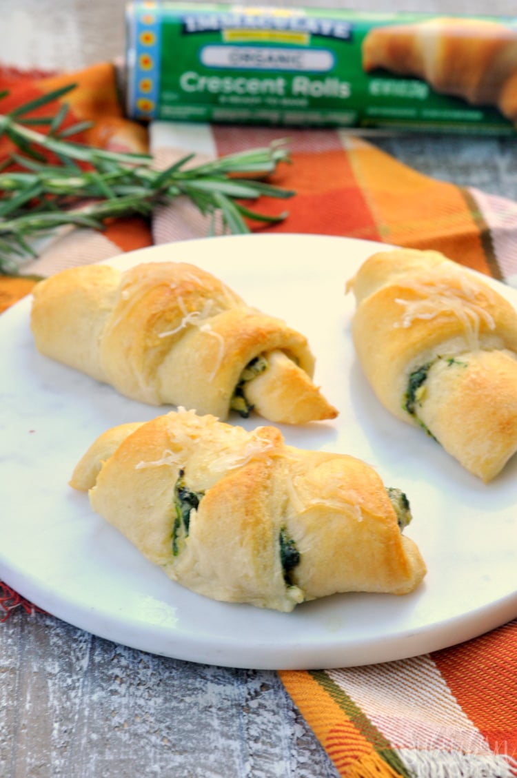 Spinach Artichoke Crescent Rolls