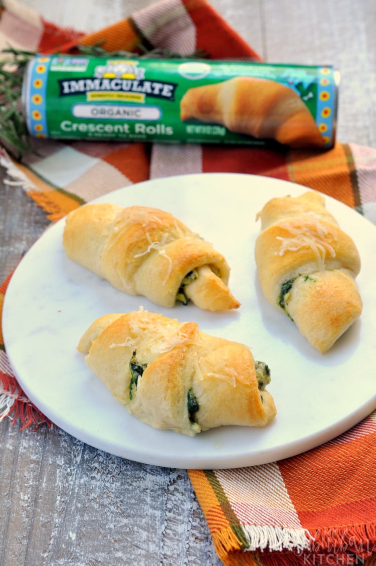 Spinach Artichoke Crescent Rolls