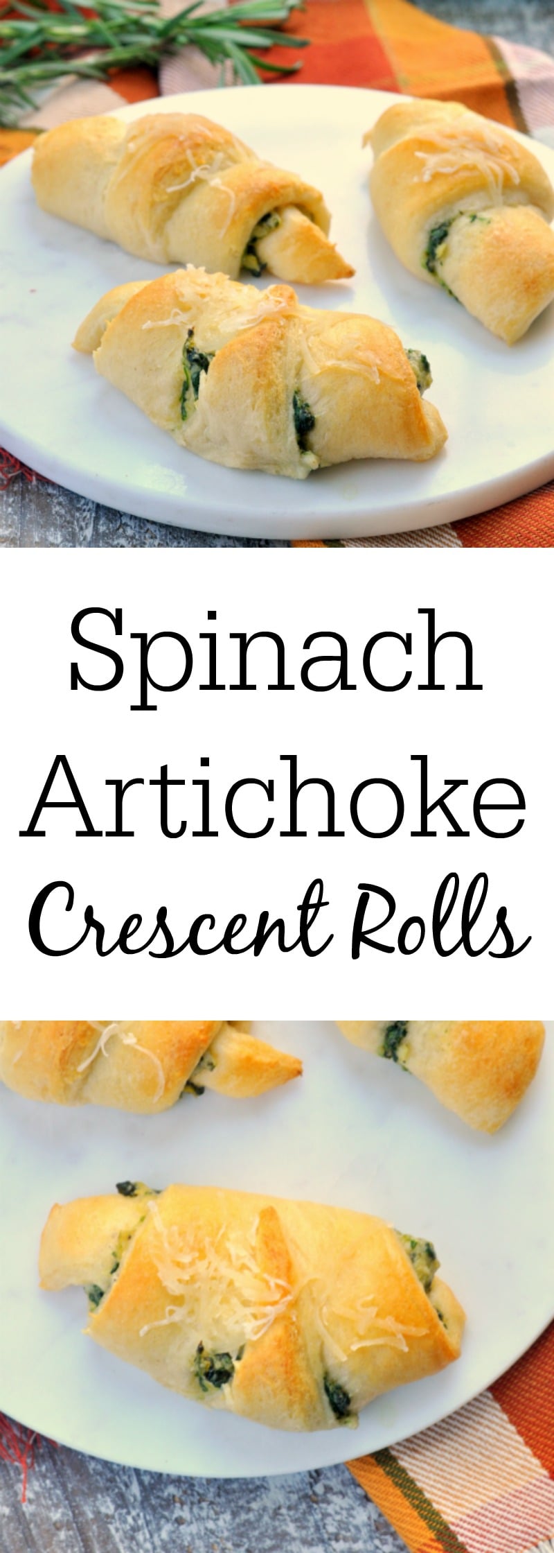 Spinach Artichoke Crescent Rolls