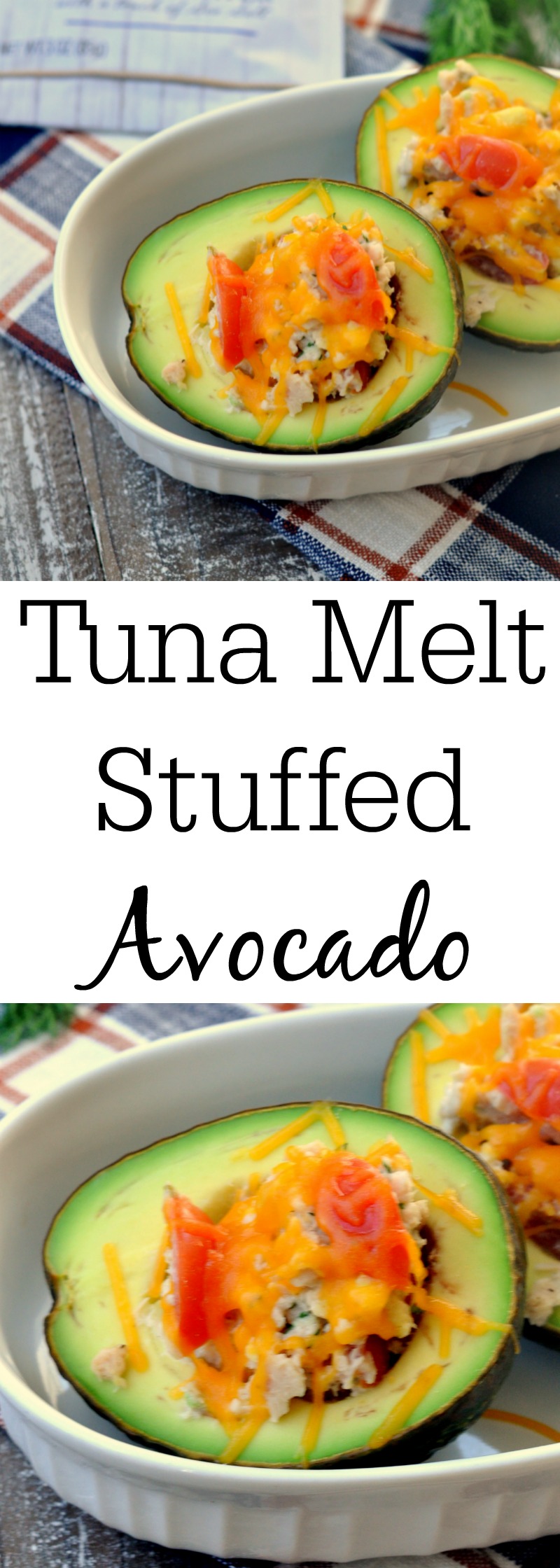 Tuna Melt Stuffed Avocado