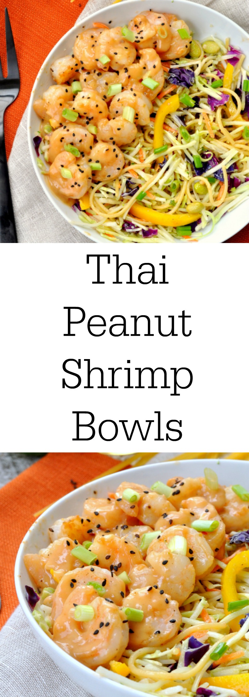 Thai Peanut Shrimp Bowls