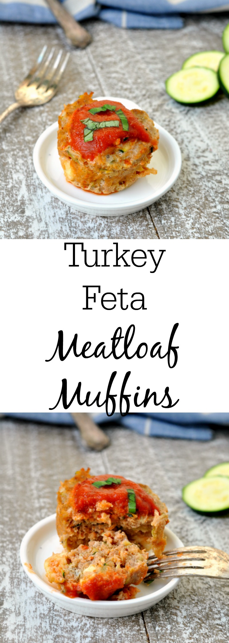 Turkey Feta Meatloaf Muffins Photo Collage