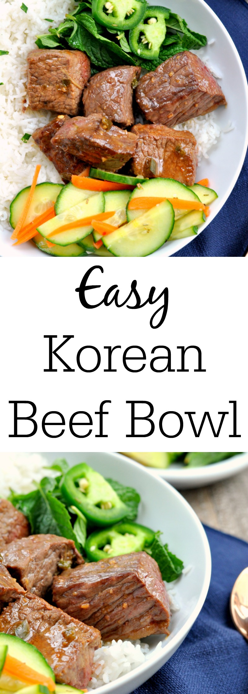 Easy Korean Beef Bowl