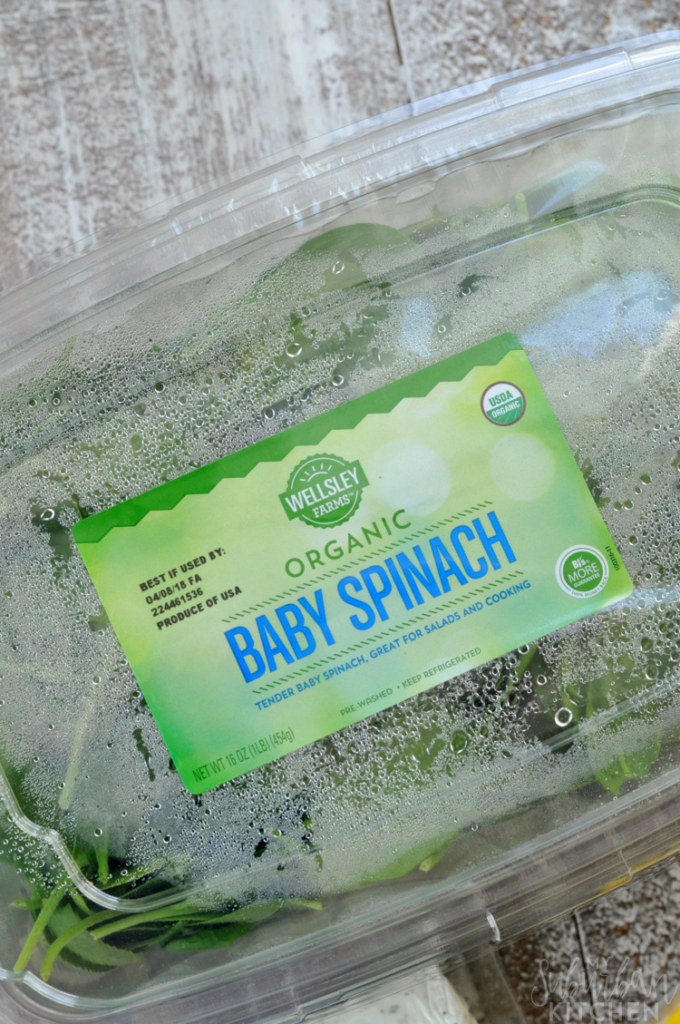 Wellsley Farms Baby Spinach in packaging