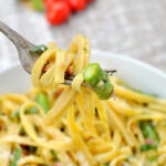 Roasted Asparagus Carbonara