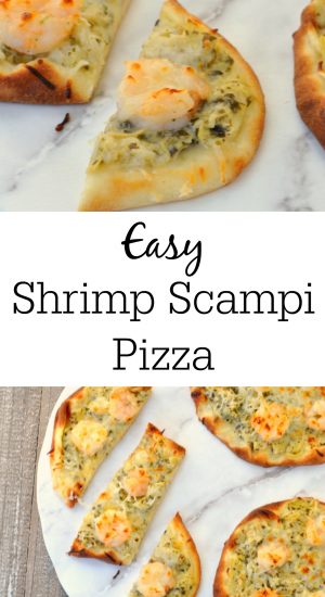 Easy Shrimp Scampi Pizza - My Suburban Kitchen