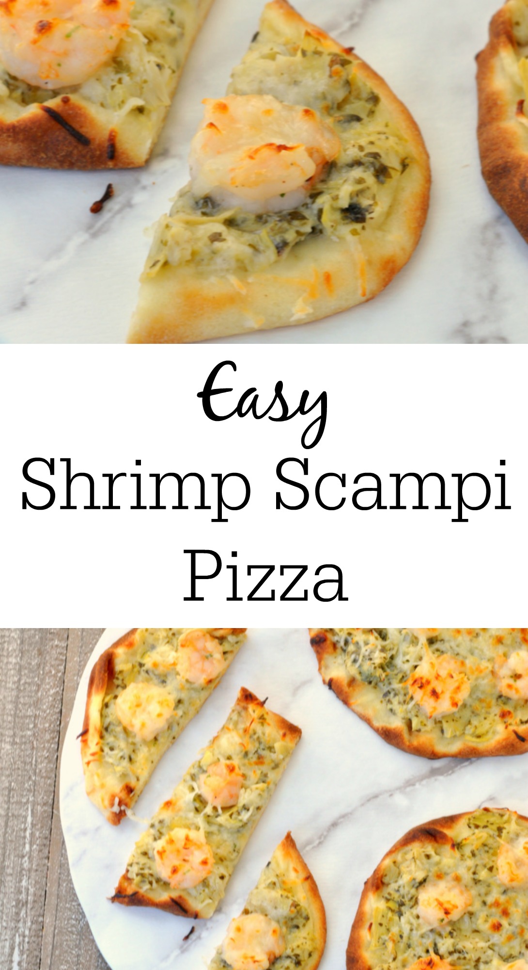 Easy Shrimp Scampi Pizza