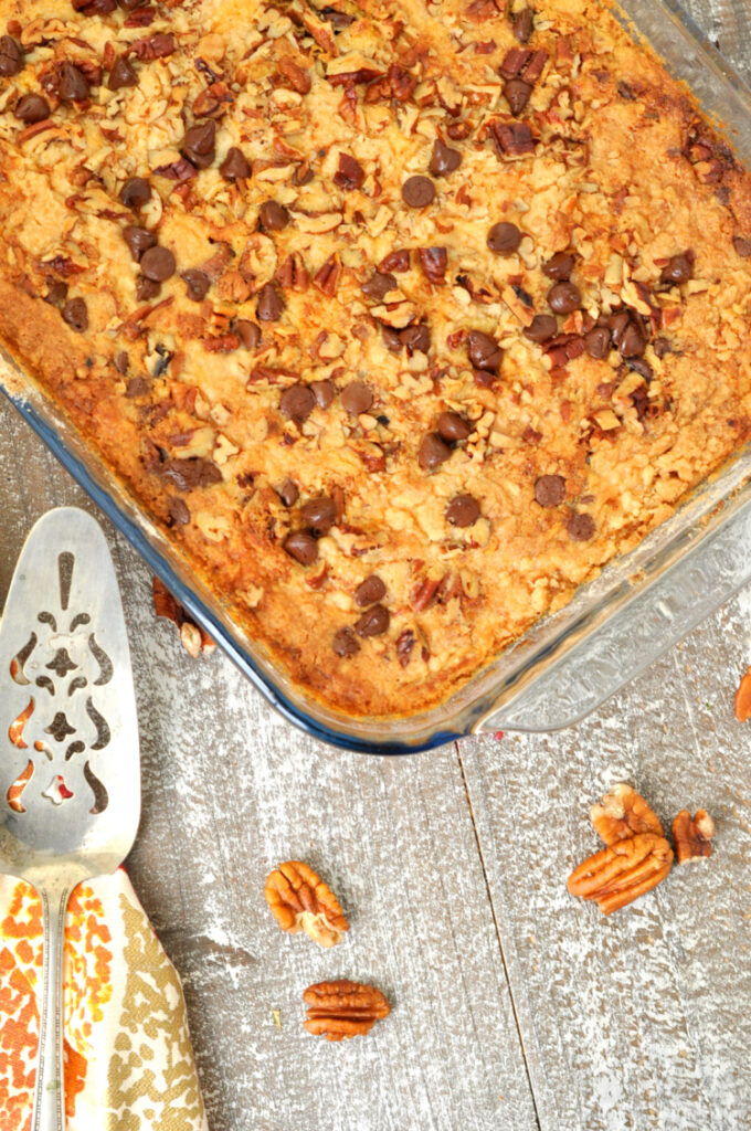 Chocolate Pumpkin Dump Cake Recipe My Suburban Kitchen