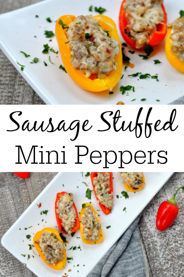 Sausage Stuffed Mini Peppers
