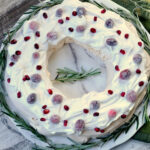 Overhead photo of Holiday Pavlova Dessert