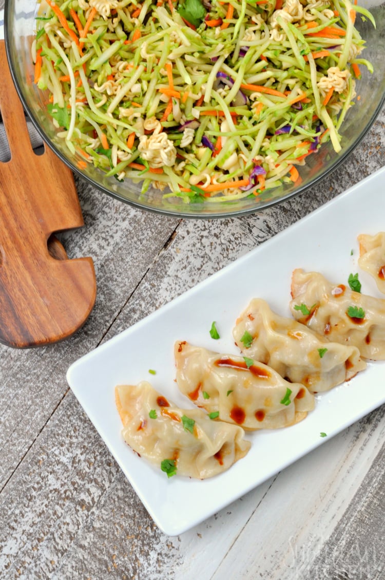 Overhead photo of Asian Slaw Salad