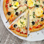 Overhead photo of Brazilian Pizza