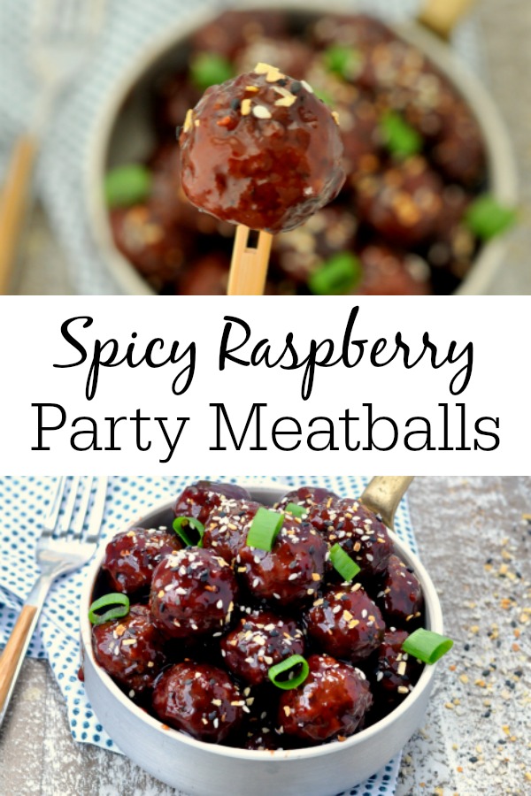 Spicy Raspberry Party Meatballs