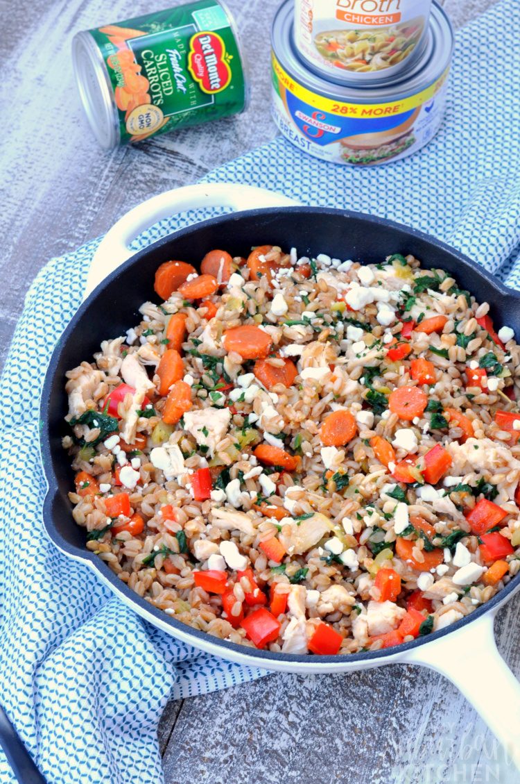Balsamic Chicken Veggie Skillet in skillet