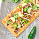 Overhead photo of Banh Mi Flatbread PIzza