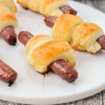 Up close photo of Breakfast Sausage Roll-Ups