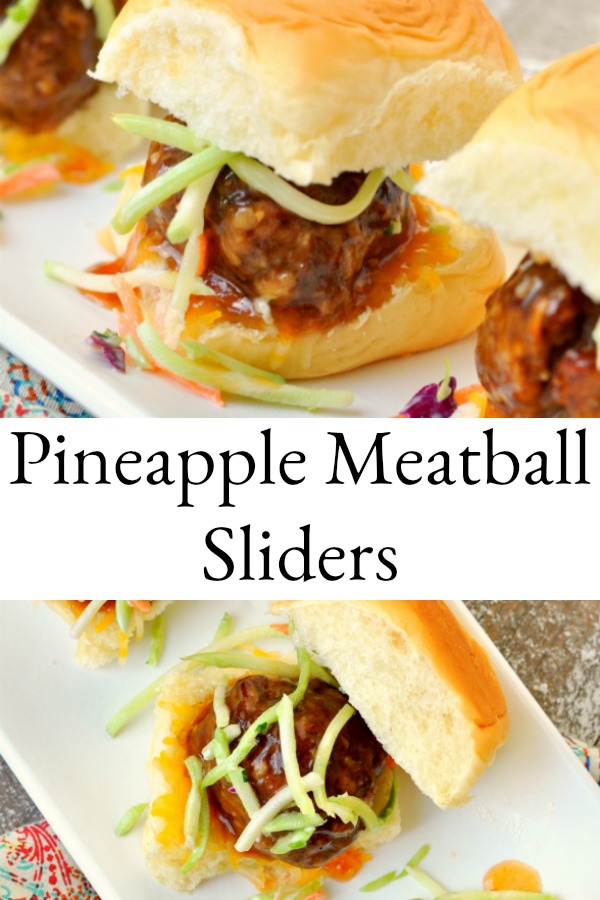 Pineapple Meatball Sliders