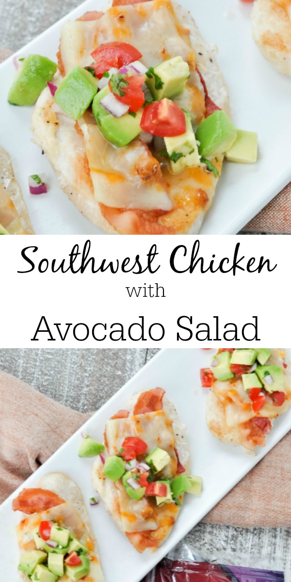 Southwest Chicken with Avocado Salad