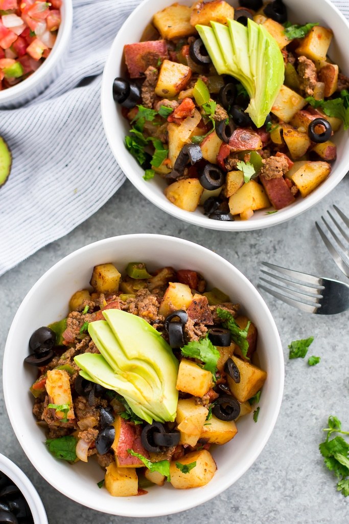 Spicy Taco Skillet from Beauty and the Bench Press