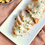 Roasted Pork with Creamy White Wine Sauce