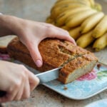 Slicing Banana Bread
