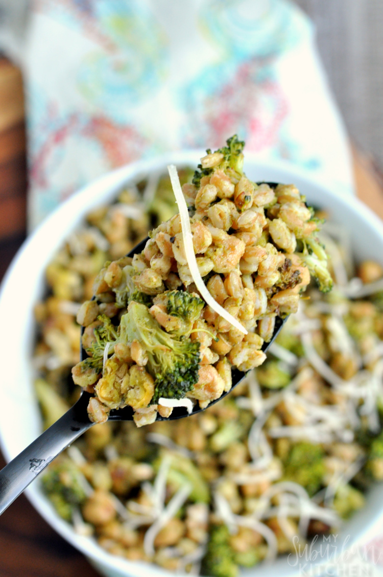 Roasted Chickpea and Broccoli Salad