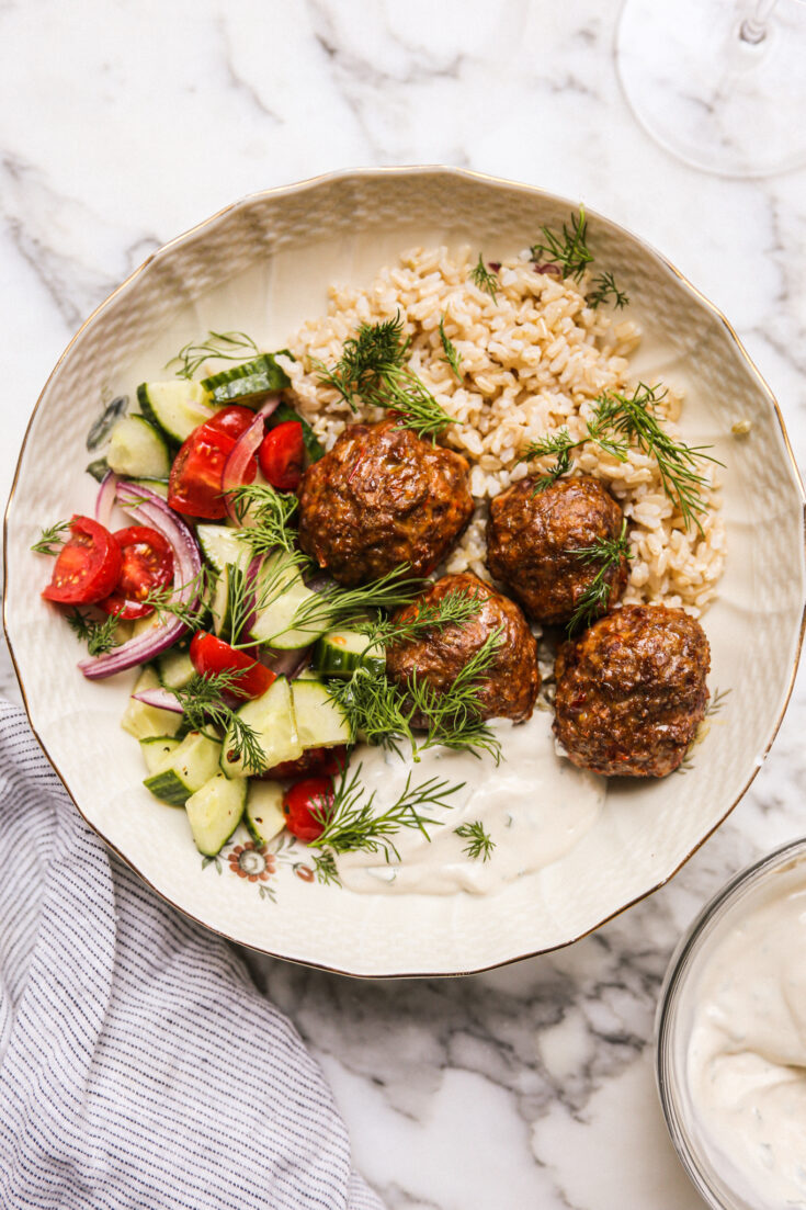 Image for Harissa Lamb Meatball Bowls