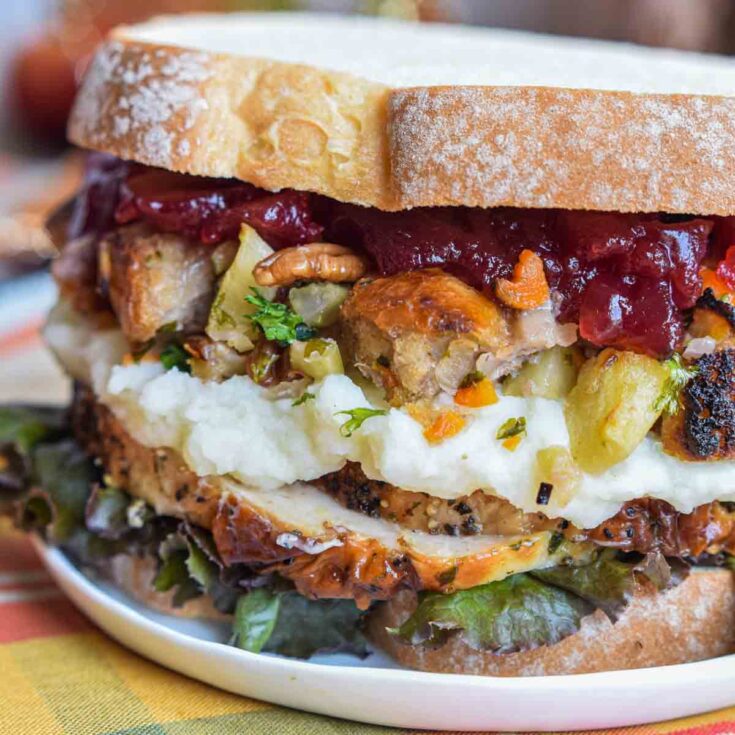 Image for Thanksgiving Leftovers Sandwich