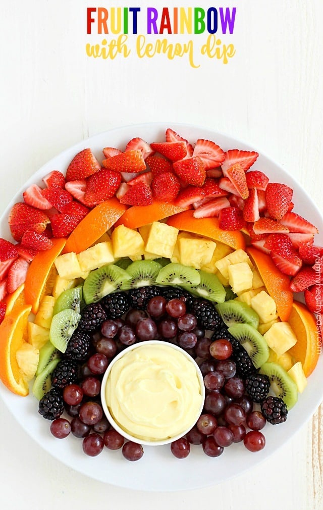 Image for Fruit Rainbow with Lemon Dip