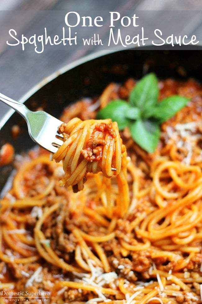 Image for One Pot Spaghetti with Meat Sauce