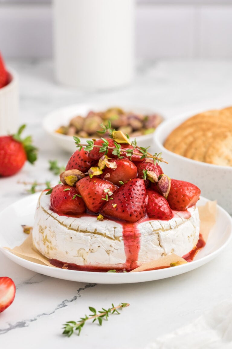 Roasted Strawberry Baked Brie