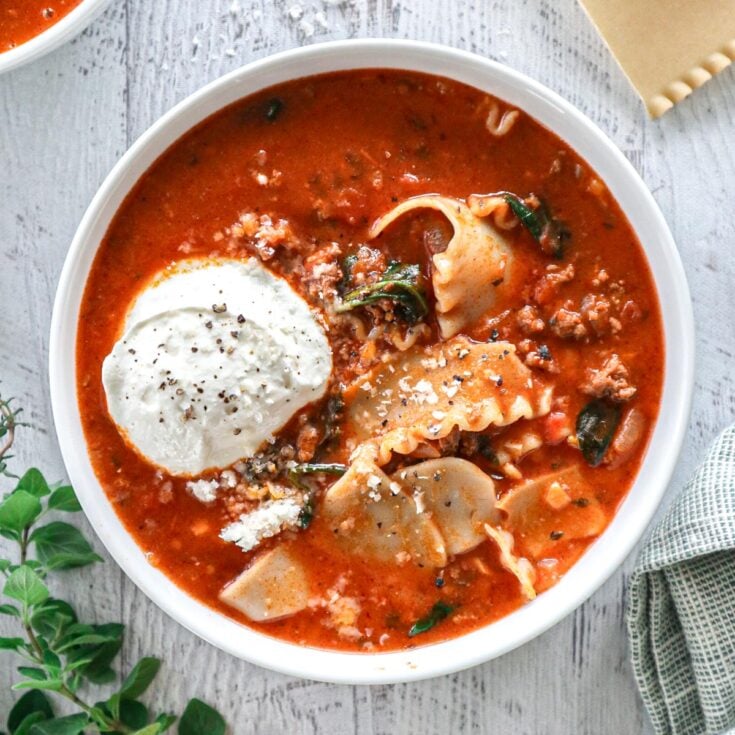 Image for One Pot Lasagna Soup With Cottage Cheese