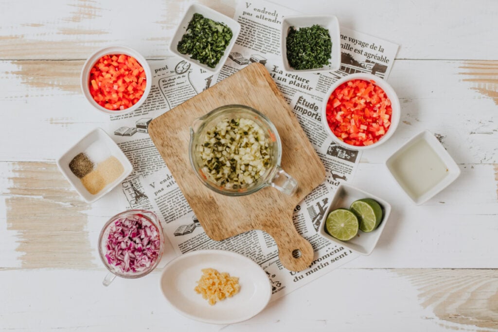 ingredients for pickle de gallo