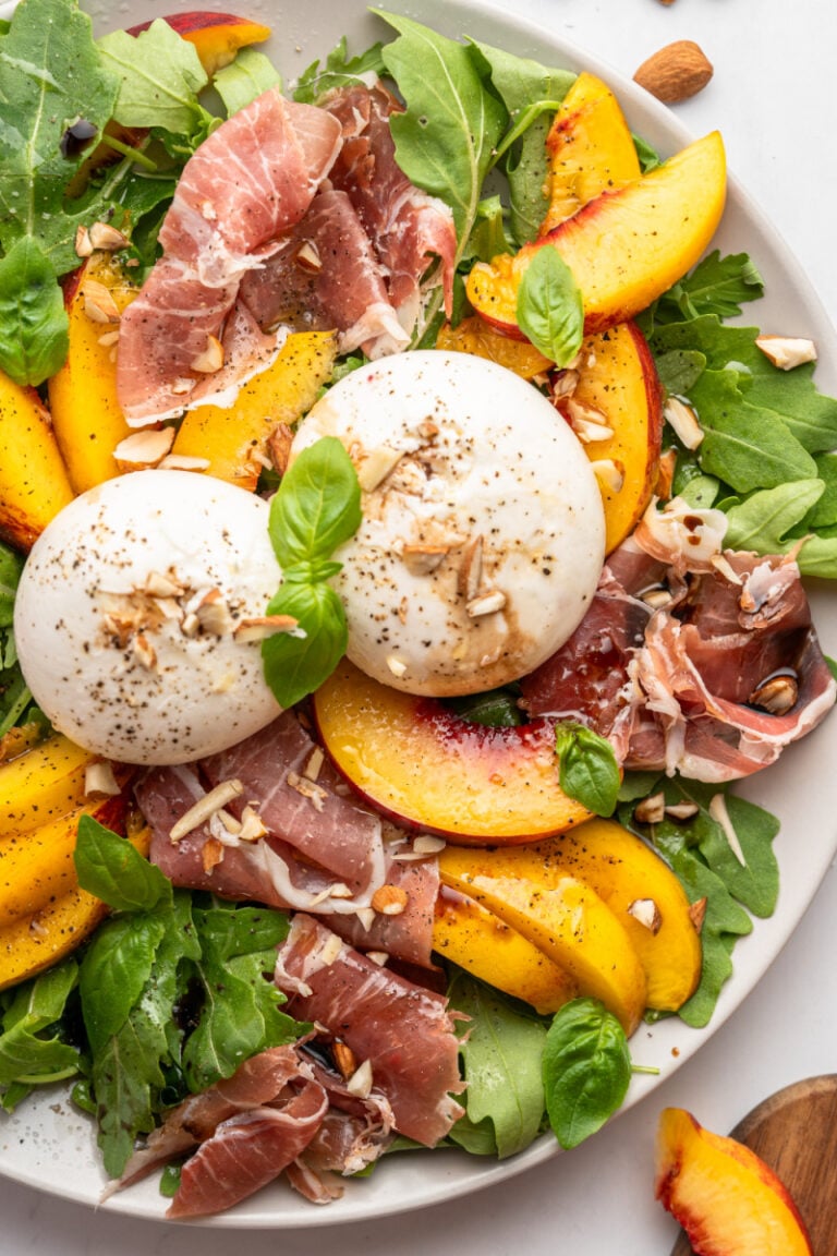 Peach Burrata Salad