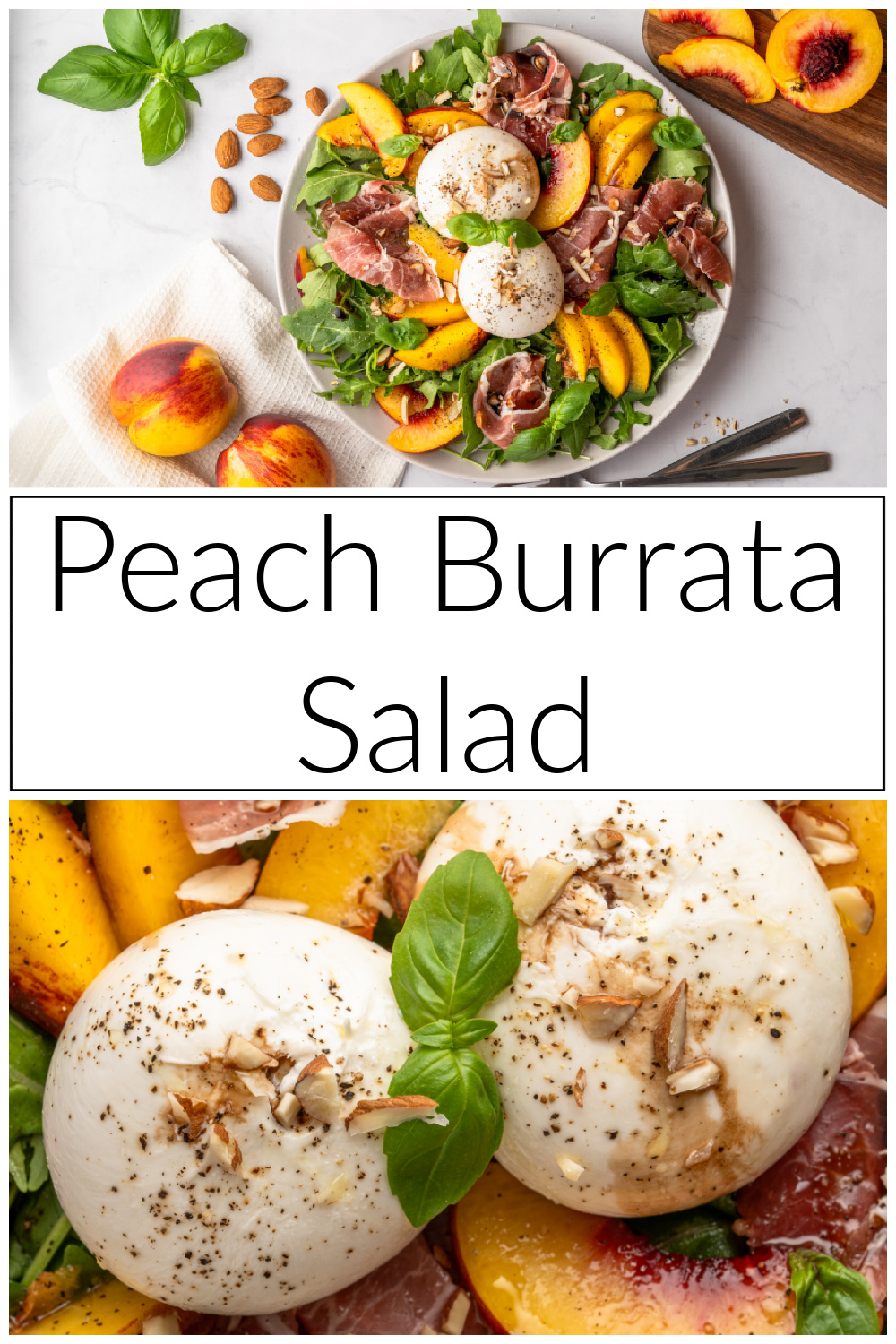 Peach Burrata Salad Pin