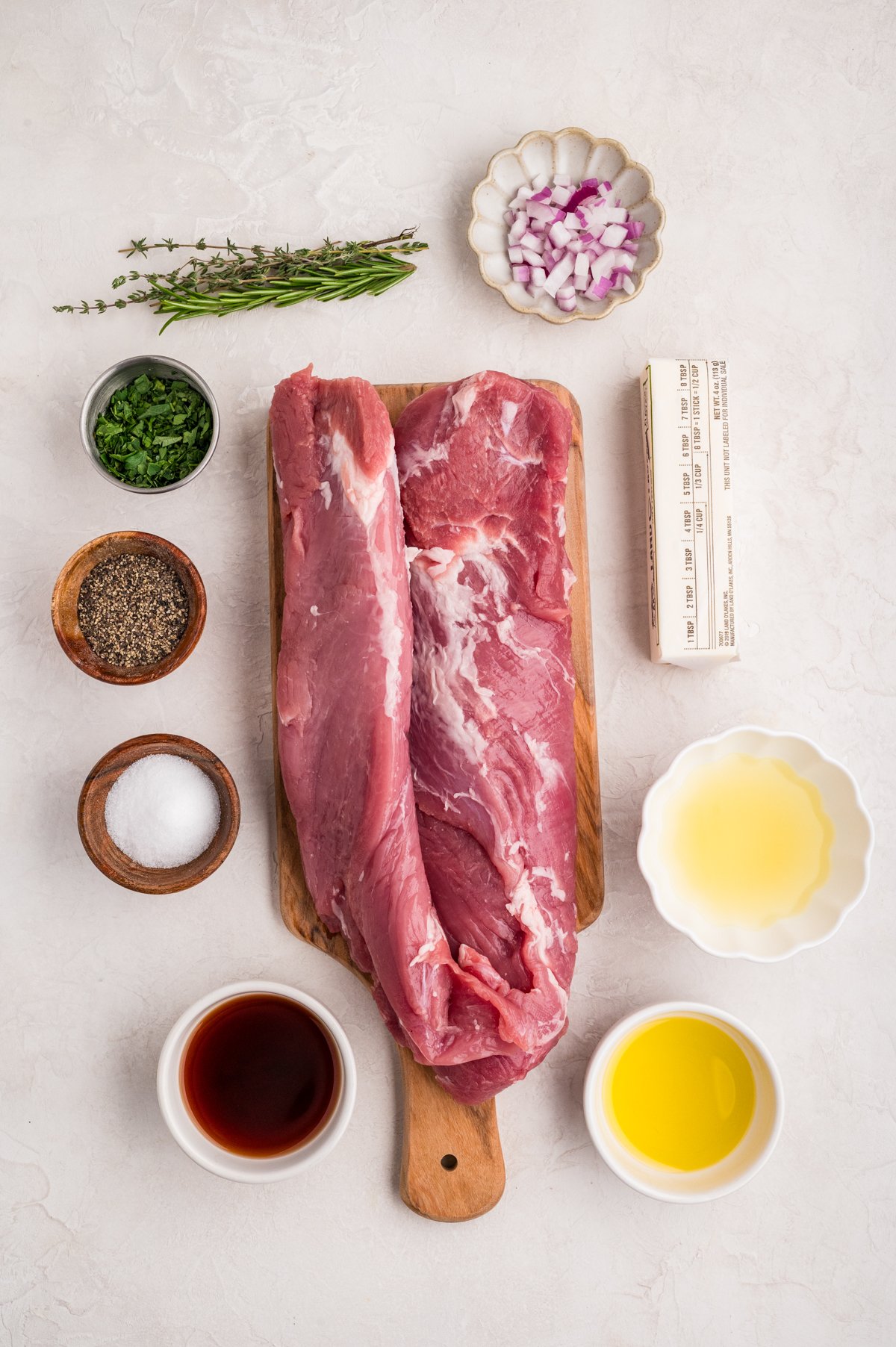 Ingredients for Herb Crusted Pork Tenderloin