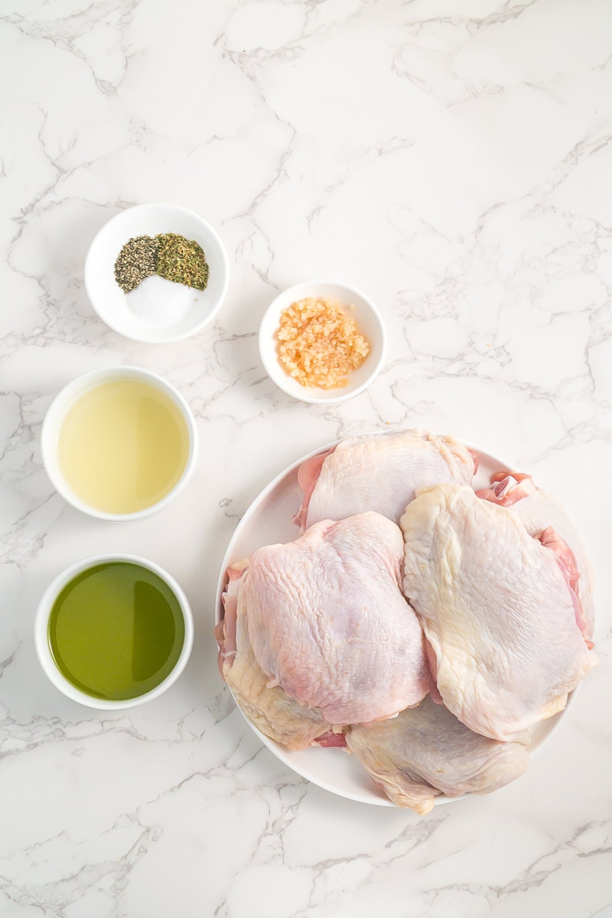 ingredients for baked lemon chicken thighs