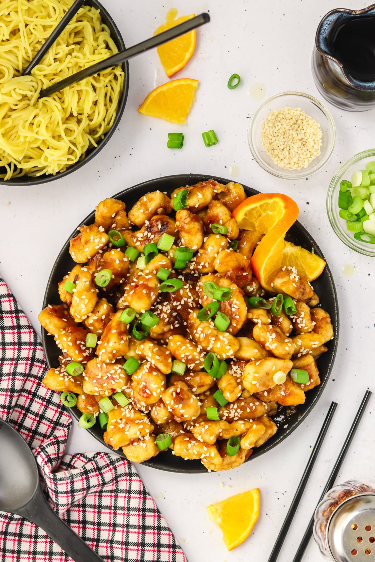 orange glazed chicken