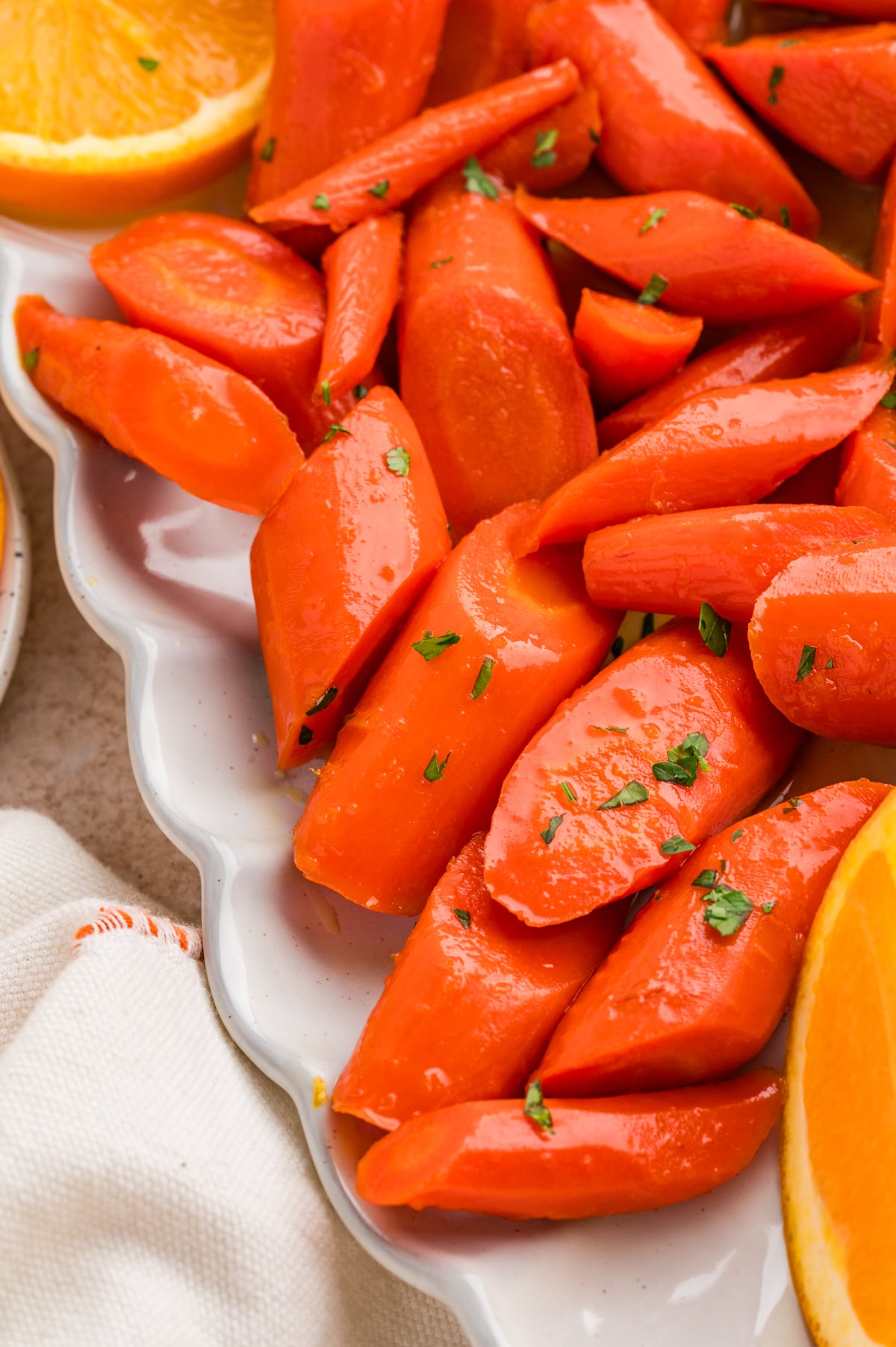 Orange glazed carrots