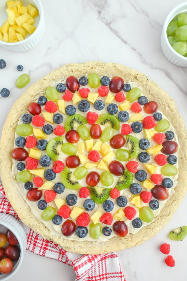 Sugar Cookie Fruit Pizza