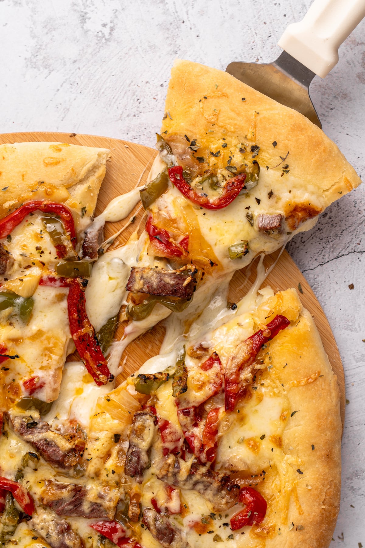 Philly Cheesesteak Pizza